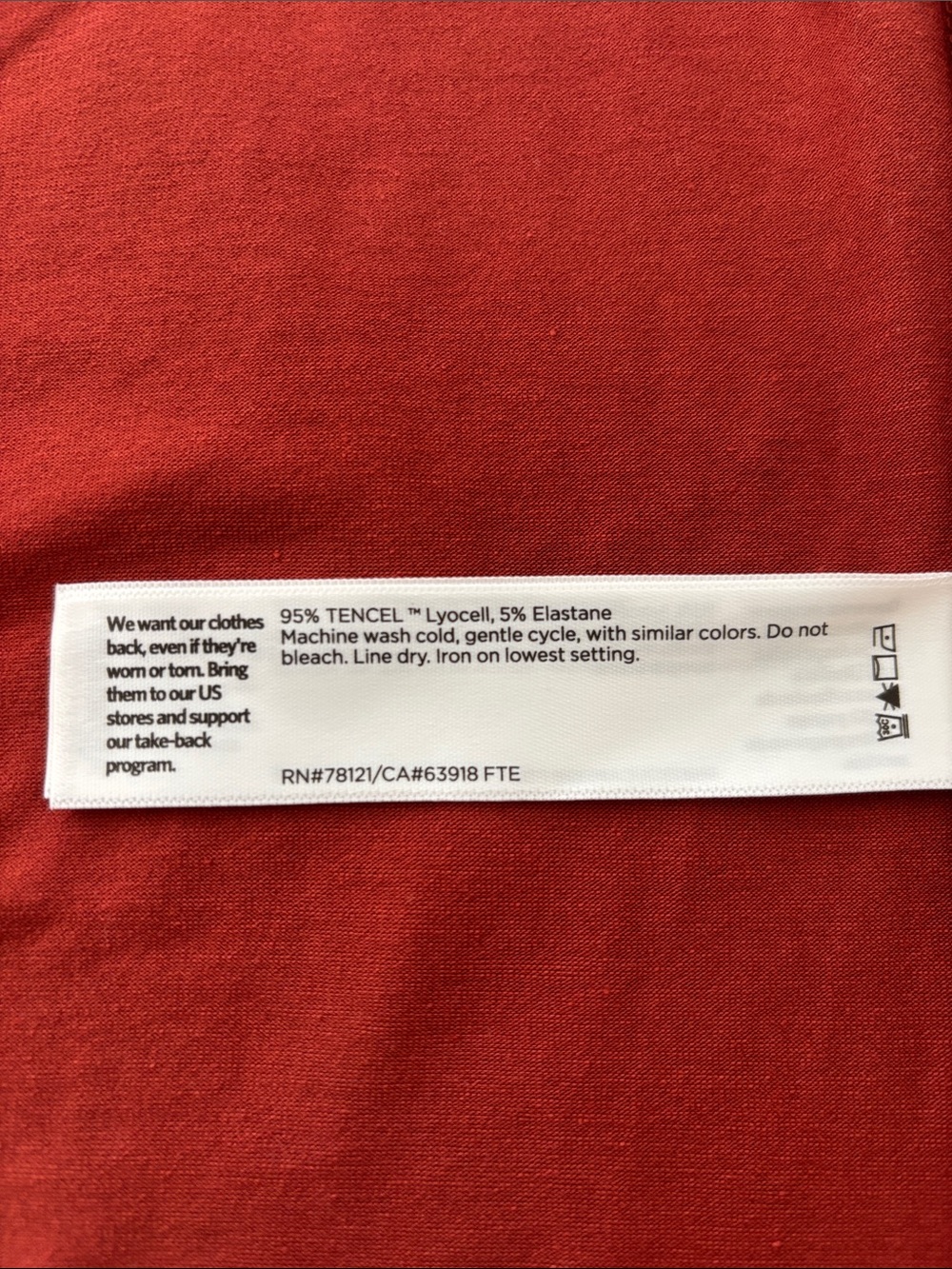 Brand new Eileen Fisher 3X warm rust color Sleeveless Maxi Dress - Picture 5 of 6